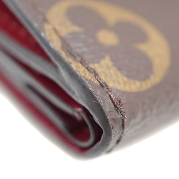 Louis Vuitton Fuchsia Monogram Portefeuille Zoe Brown Wallet - Picture 5 of 14